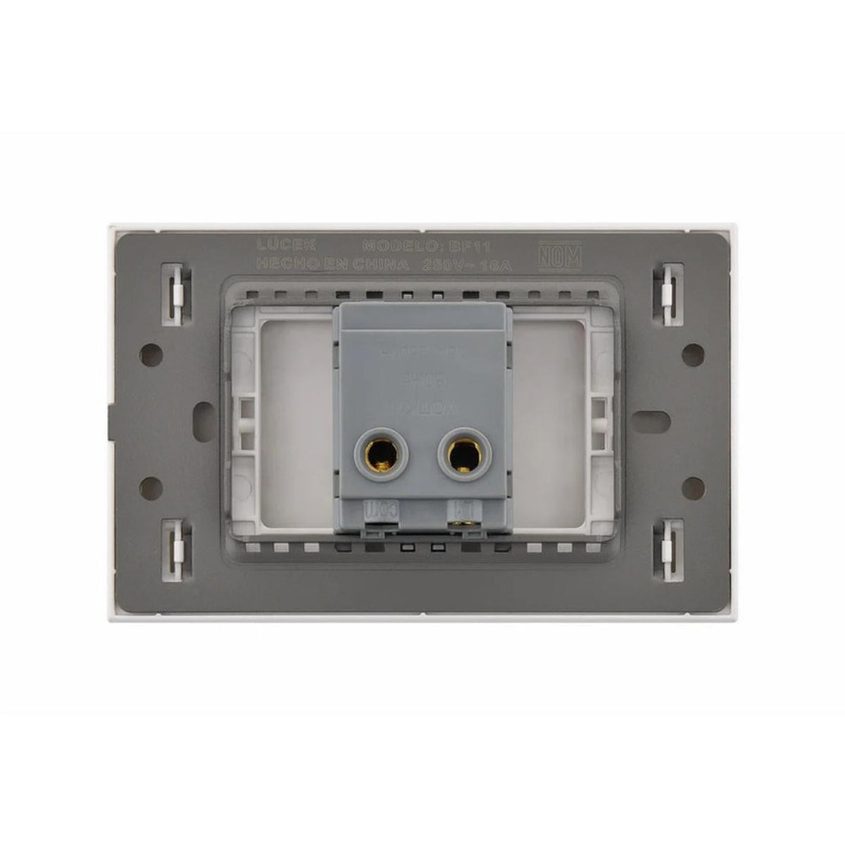 Placa Con Botón Timbre Lucek Línea Flat BF11-B - Flash Sales