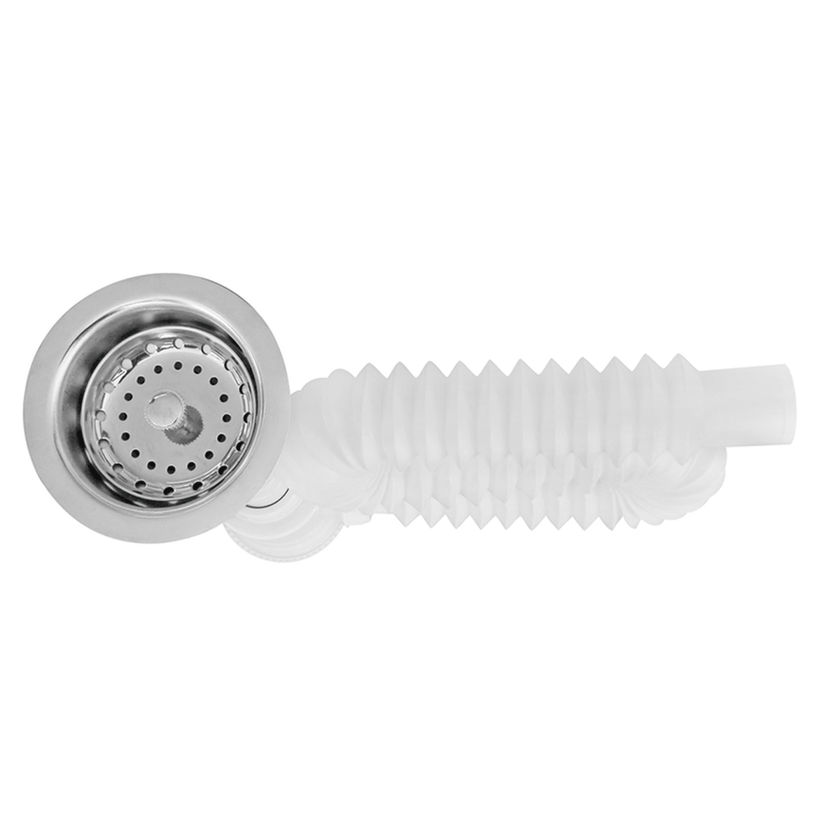 Cespol Flexible Con Bote Grande Acero Inoxidable - Flash Sales