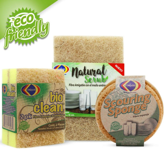 Fibra Esponja Eco Corazzi Salvauñas No Rayade 12 Paquetes - Flash Sales