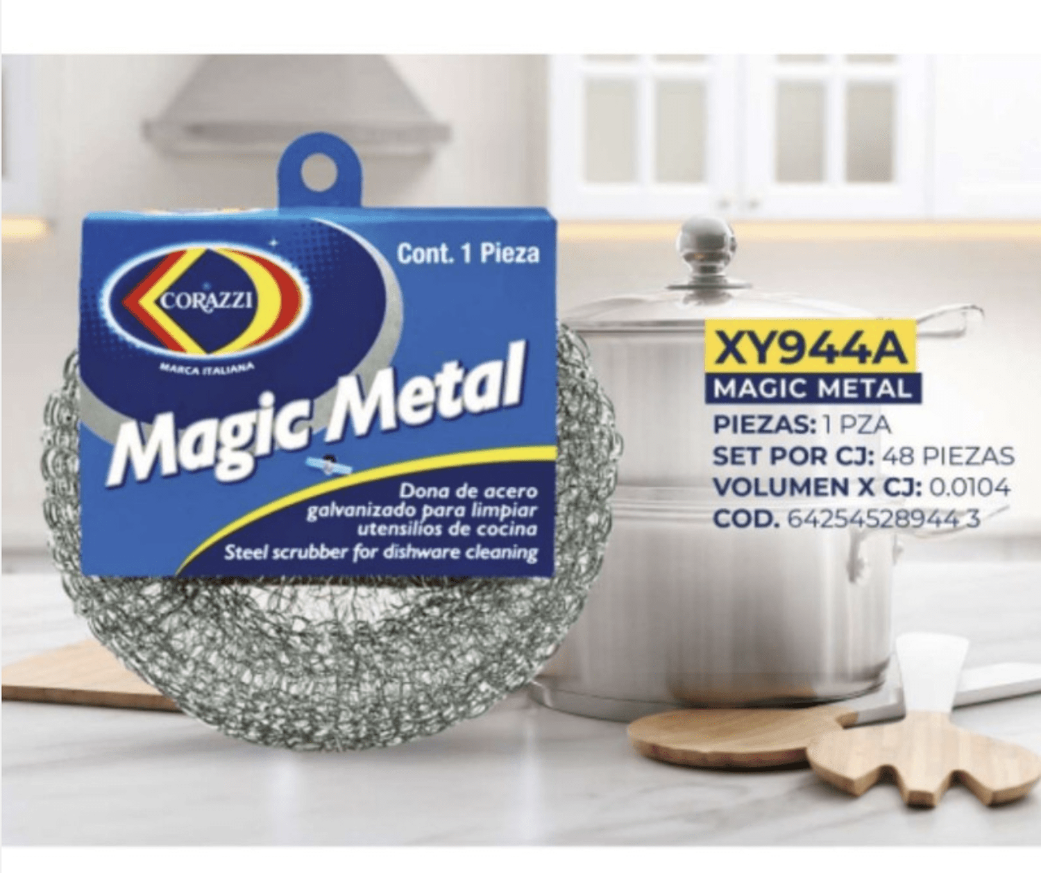 Fibra Magic Metal Corazzi Dona de Acerode 48 Paquetes - Flash Sales