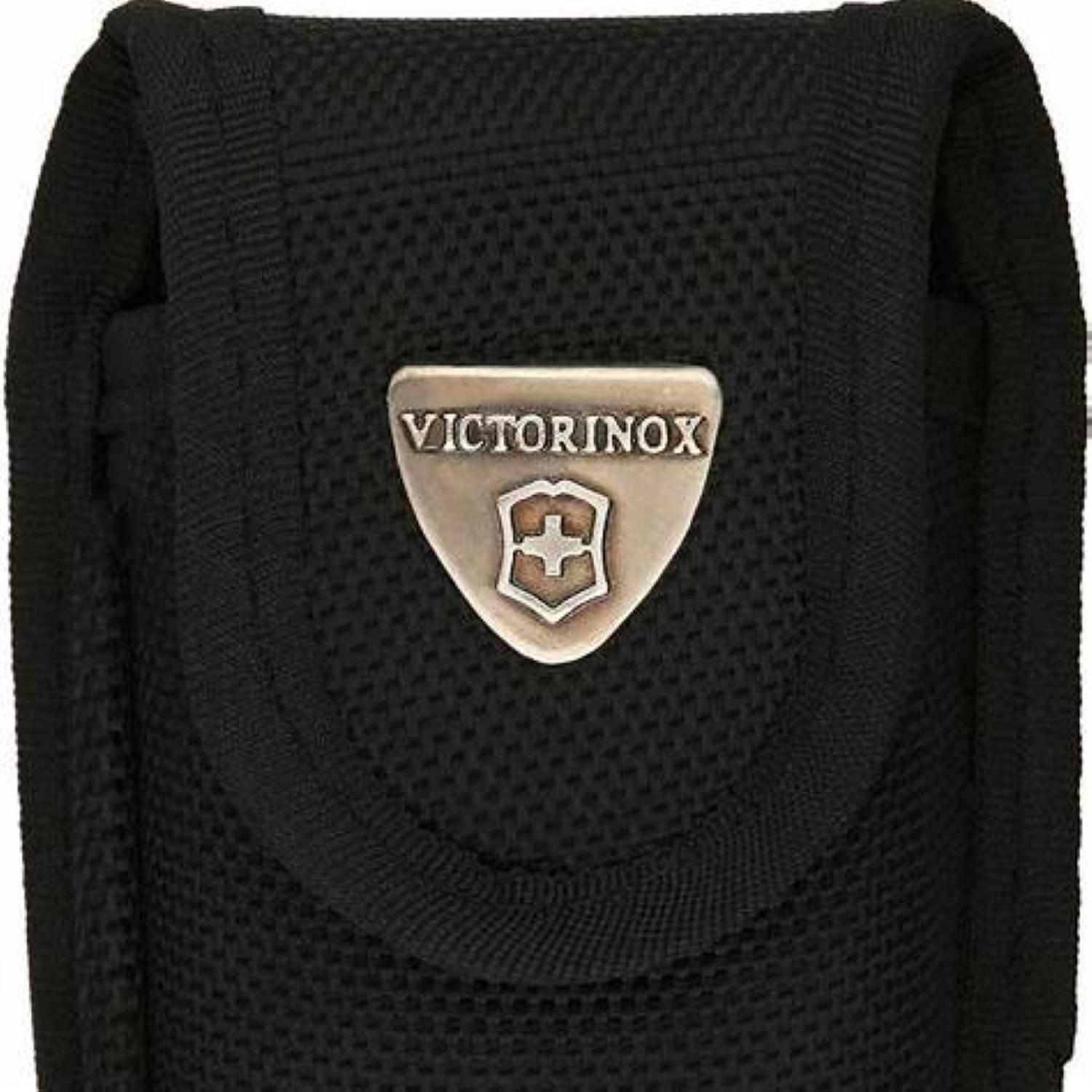 Funda Victorinox de nylon 100 mm de piel color negro - Flash $ales
