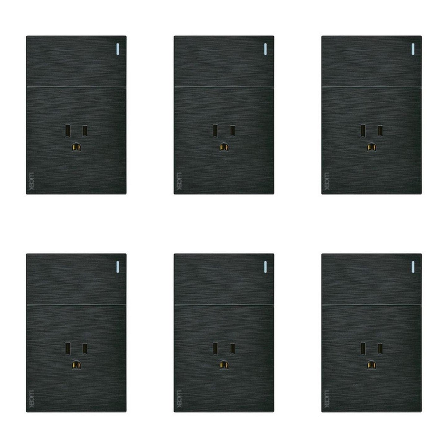 Placa Con 1 Apagador Y 1 Contacto Lucek Flat Pack 6 - Flash Sales
