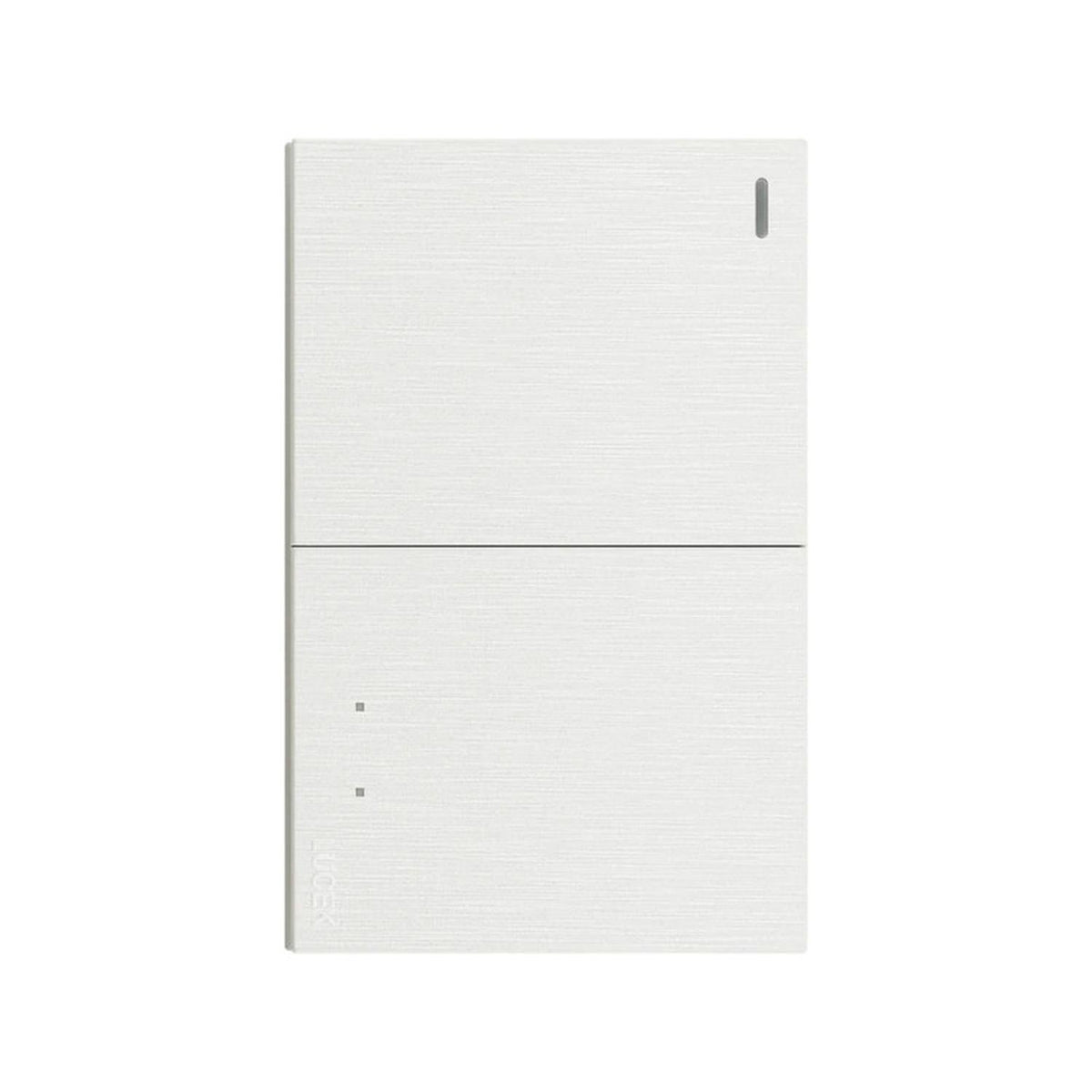 Placa Con 2 Apagadores Sencillos 1.5 Módulos Lucek FlatPack 6 - Flash Sales
