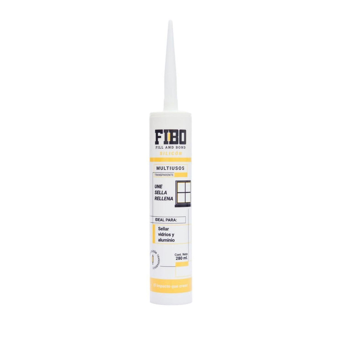Silicon 100% Multiusos Transparente Fibo 280 ml Caja 12 Pz - Flash Sales